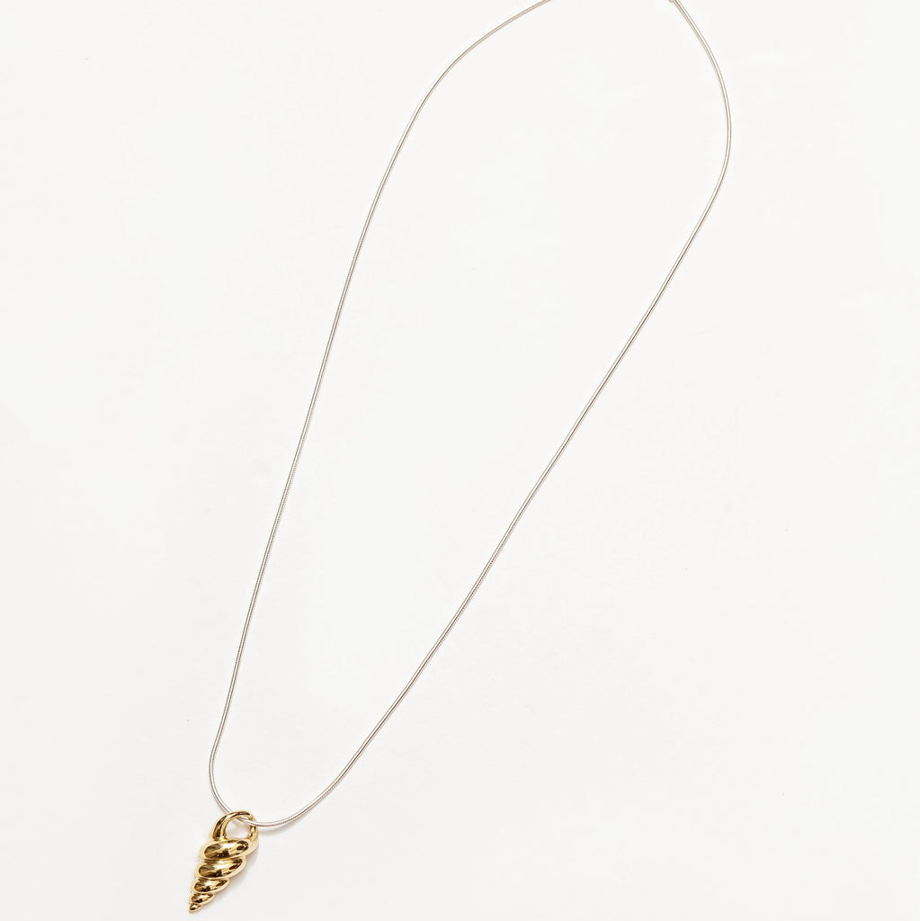 Wolf Circus Jewelry | Halle Shell Necklace | Gold Shell Necklace | Layering Necklace | Minimal Necklace | Excelsior, MN | Golden Rule Gallery 