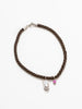 Satin Wolf Circus Lorenza Necklace in Brown and Pink at Golden Rule Gallery