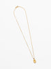 Gold Engraved Dainty Rose Pendant Necklace at Golden Rule Gallery