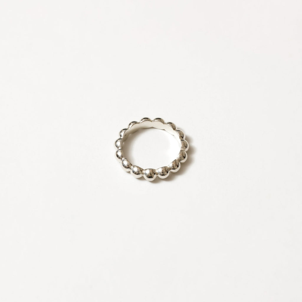 Wolf Circus Layering Ball Ring in Silver 