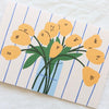 Yellow Tulips in Vase Greeting Card
