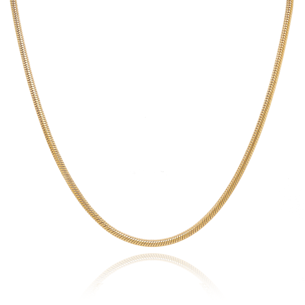14K Gold Fill Chain | Gold Snake Chain Necklace | Mod + Jo Ryder Necklace | Golden Rule Gallery | Excelsior, MN | Jewelry | Necklaces