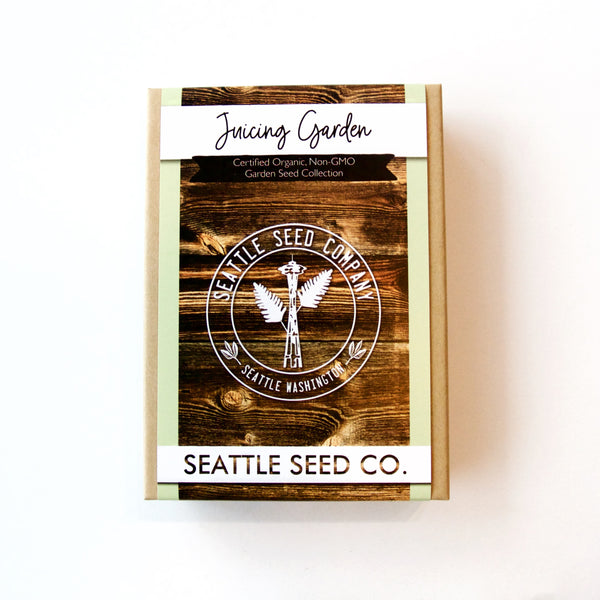 Organic Seed Collection - Juicing Garden | Certified Organic, Non-GMO | Beets, Celery, Carrots, Kale, Spinach | Seattle Seed Company | Golden Rule Gallery | Excelsior, MN