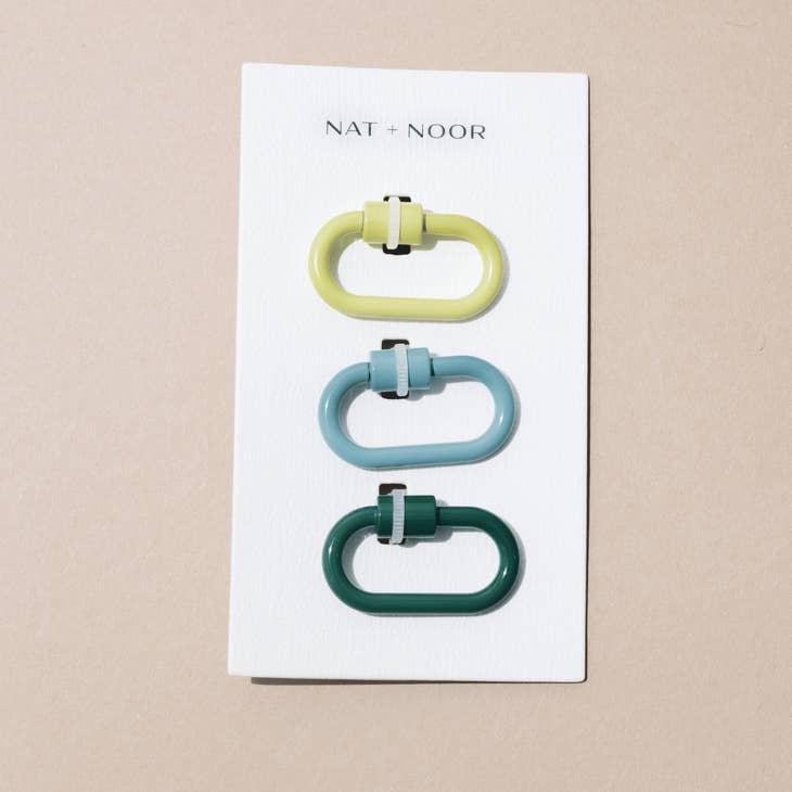 NAT + NOOR Mini Lock Keychain Set at Golden Rule Gallery 