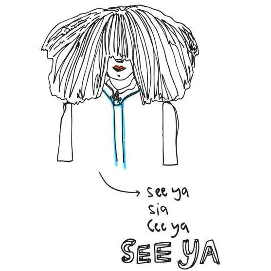 See Ya Sia Cee Ya See Ya Art Card | See Ya Card | Sia Art | Art Card | Original Art Golden Rule Gallery | Excelsior MN