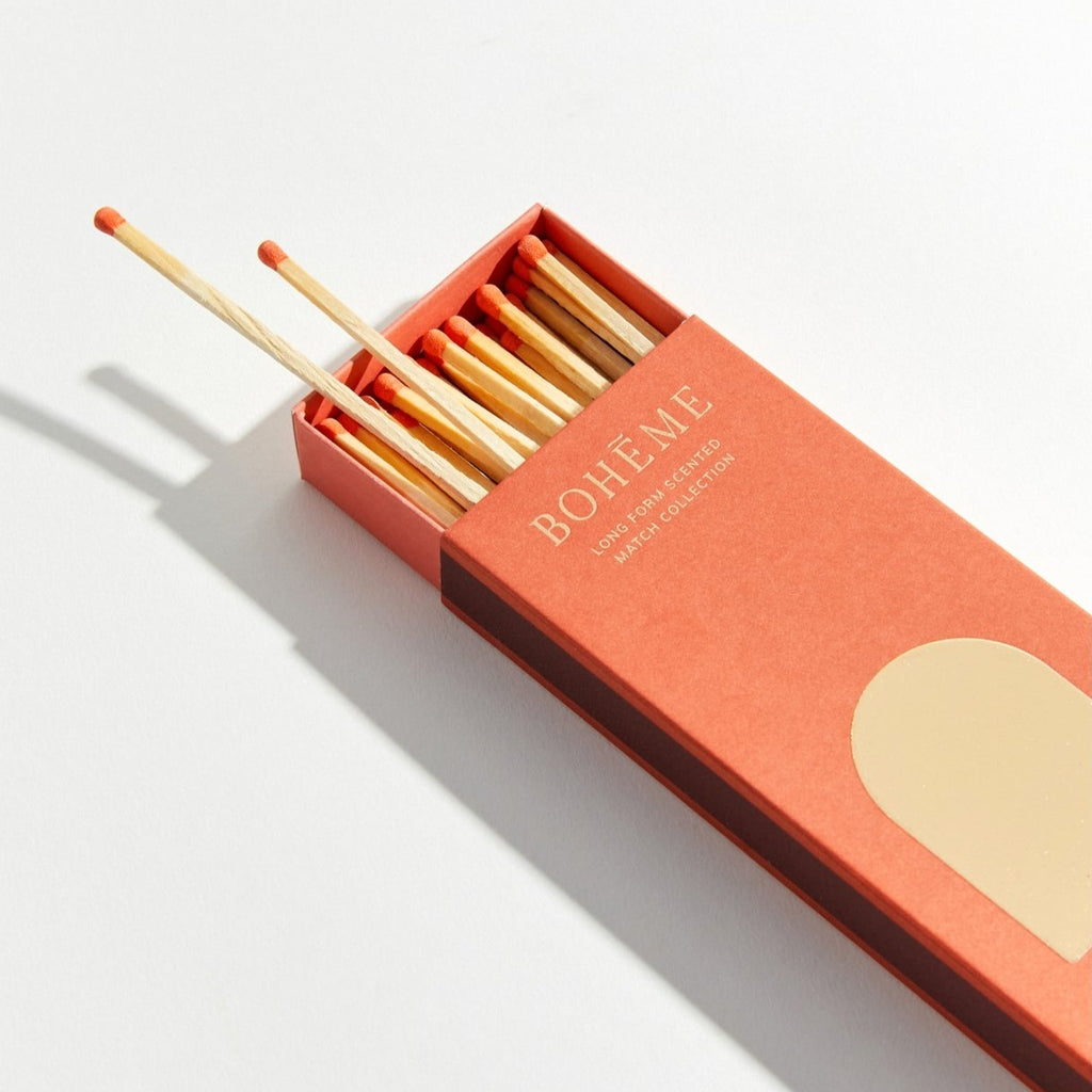 Ember Scented Matches | Long Fragrant Matches | Golden Rule Gallery | Boheme Fragrances | Golden Rule Gallery | Aspen Wood Scented Matchsticks | Excelsior, MN | Candles | Home
