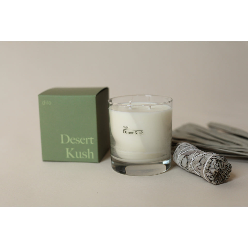 Desert Kush Mossy Scented Candle by Dilo at Golden Rule Gallery in Excelsior, MN