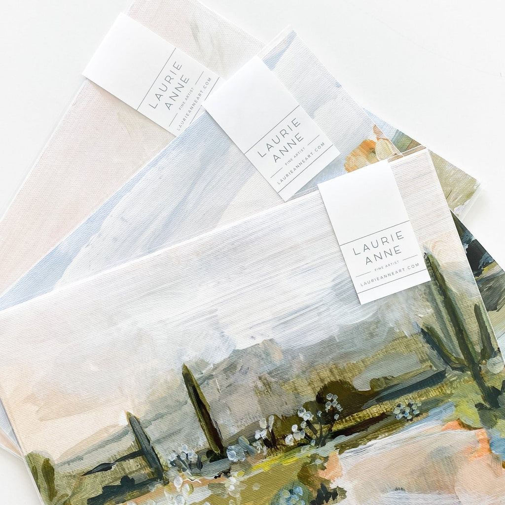 Fine Art Landscape Print | Canvas Print | Golden Rule Gallery | Laurie Anne Art | Excelsior, MN | Italian Hills Landscape Impressionist Art Print | 8x10 Landscape Prints