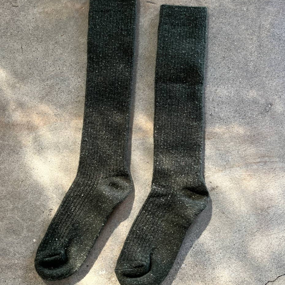 Le Bon Shoppe Arctic Green Socks Made From Lamb's Wool