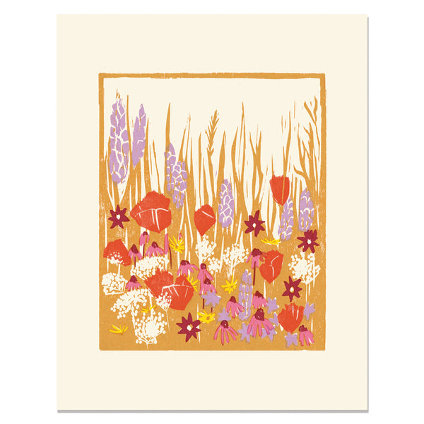 Wild Blooms Floral Art Print at Golden Rule Gallery
