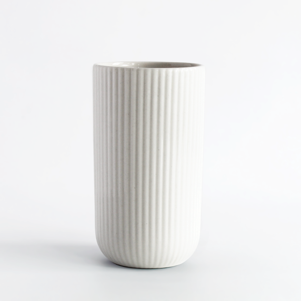 Latte Cup in White | Archive Studio | Netherlands Artist | Modern Aesthetic | Golden Rule Gallery | Excelsior, MN
