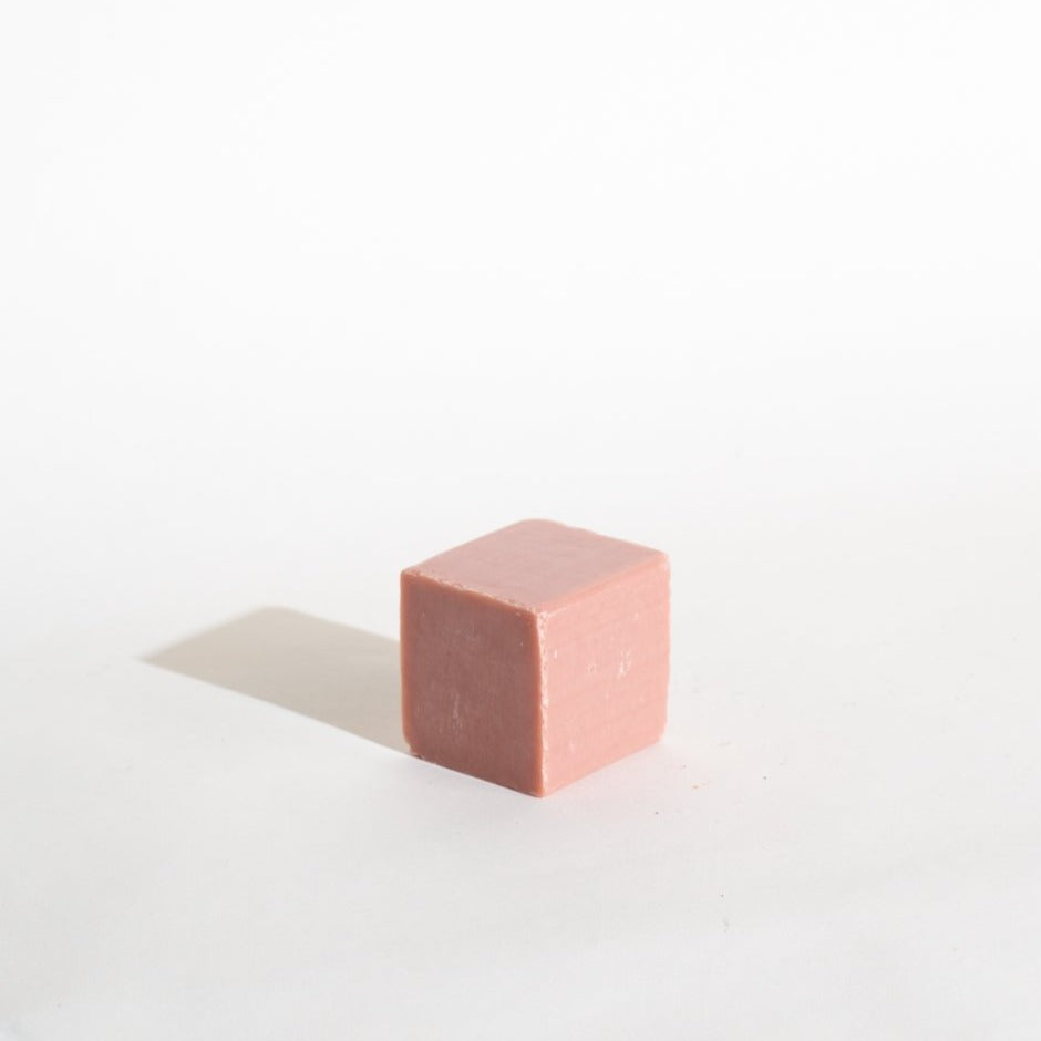 Balancing Pink Clay Soap Bar at Golden Rule Gallery