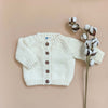 Classic Children's Button Up Cardigan | Hand Knit | Blueberry Hill | Golden Rule Gallery | Excelsior, MN |