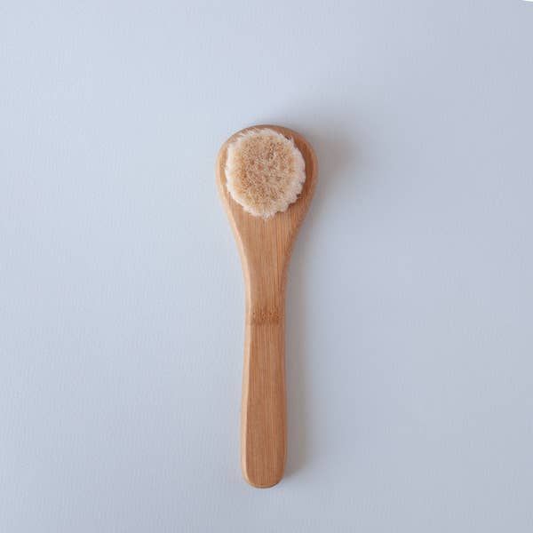 Bamboo Facial Brush | Cordial Organics | Sustainable Skincare | Facial Cleanser Brush | Golden Rule Gallery | Excelsior, MN