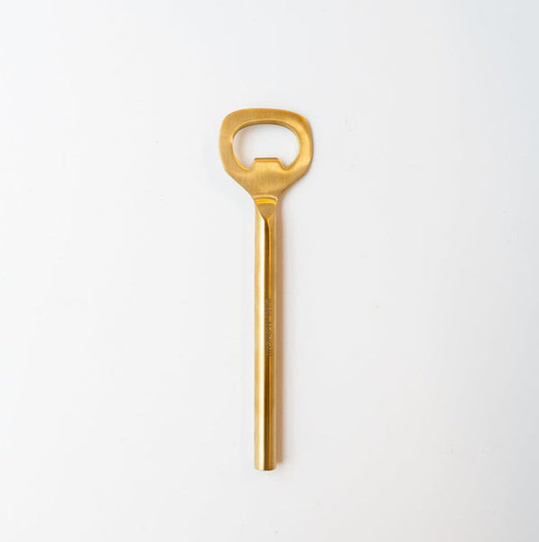 Minimalist Brass Bottle Opener for Home Bar