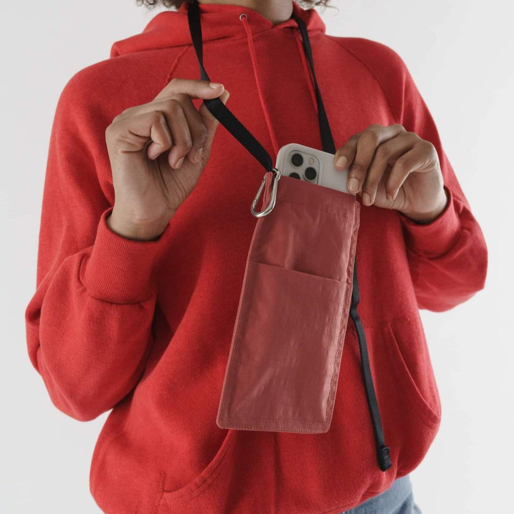 Red Baggu Phone Sling Bag at Golden Rule Gallery 