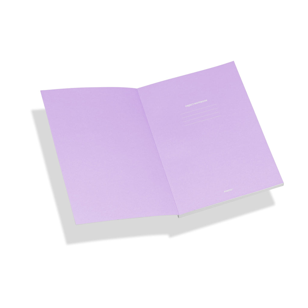 Object Blank Notebook in Lavender Warp Check by Poketo