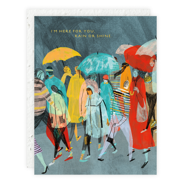 Plantable Envelopes | Rainy Day Greeting Card | I'm Here For You Rain or Shine Card | Golden Rule Gallery | Flower Seed Paper | Excelsior, MN | Cards