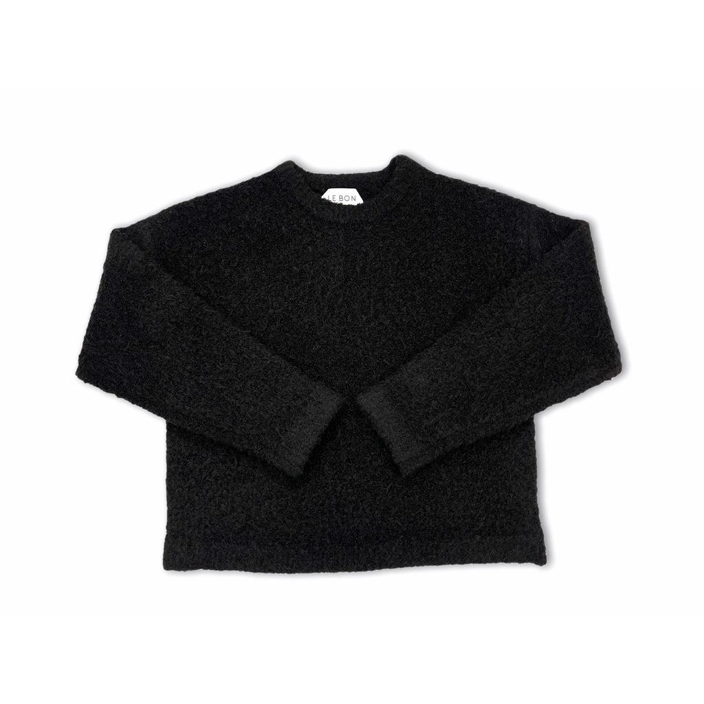 Envie Sweater in Black | Noir Envie Sweater | Oversized Fuzzy Sweater | Le Bon Shoppe | Golden Rule Gallery | Excelsior, MN | Cozy Black Sweater 