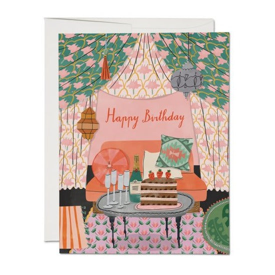 Nomad Tent Birthday Card | Red Cap Cards | Boho Birthday Cards | Golden Rule Gallery | Excelsior, MN