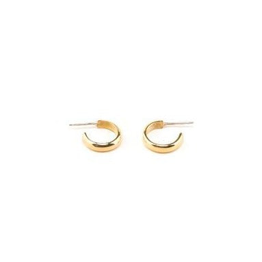 Aries Gold Plated Hoops | Simple Gold Hoops | Classic Dainty Hoop Earrings | I Like It Here Club | Golden Rule Gallery | Excelsior, MN