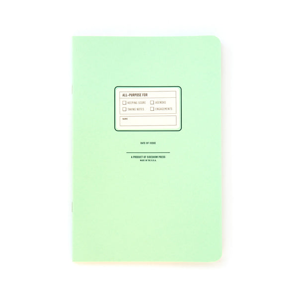 All Purpose Journal in Mint Green at Golden Rule Gallery in Excelsior, MN