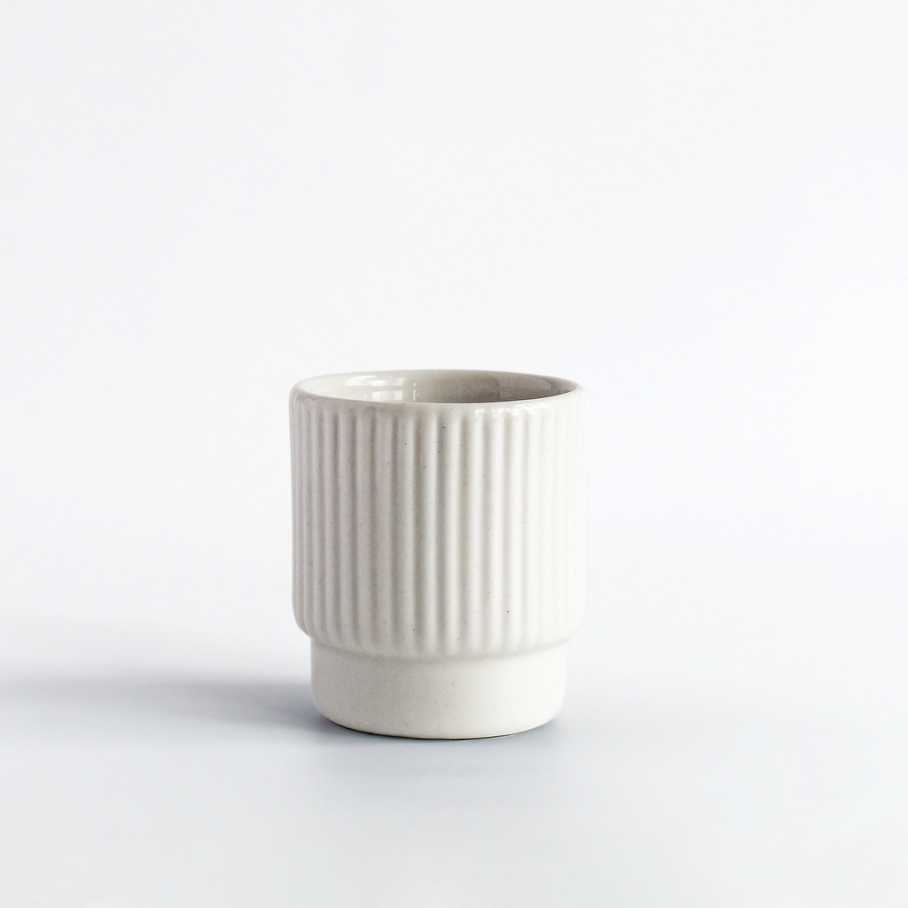 Espresso Cup in White | Archive Studio | Netherlands Clayware | Aesthetic Coffee Cups | Golden Rule Gallery | Excelsior, MN