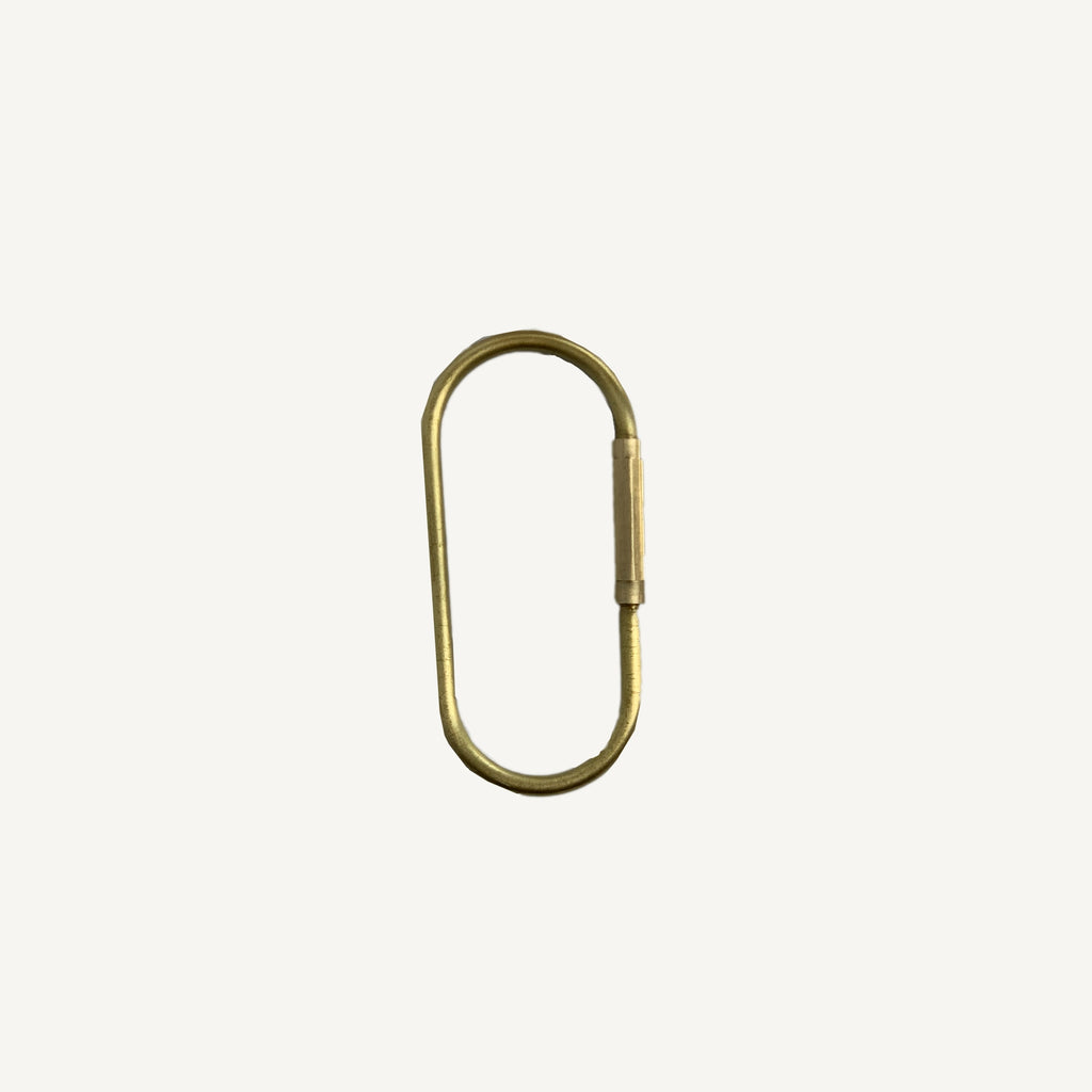 Solid Brass Minimal Key Ring with Release Keychain by Civil Alchemy at Golden Rule Gallery in Excelsior, MN