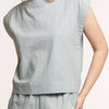 Laude the Label | Everyday Top in Cielo | Organic Cotton | French Blue Top | Tribe Alive | Golden Rule Gallery | Excelsior, MN