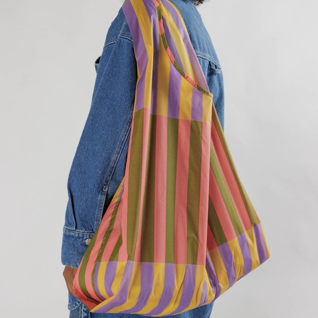 Sunset Quilt Stripe Reusable Bag by Baggu