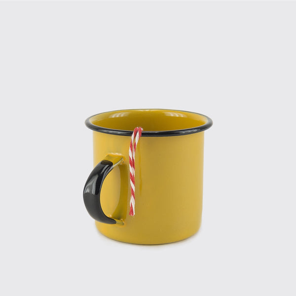 Enamel Camping Mug in Mustard Yellow at Golden Rule Gallery in Excelsior, MN
