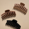 Large Matte Rosalie Hair Claw Clip in Neutral Colors by Nat + Noor