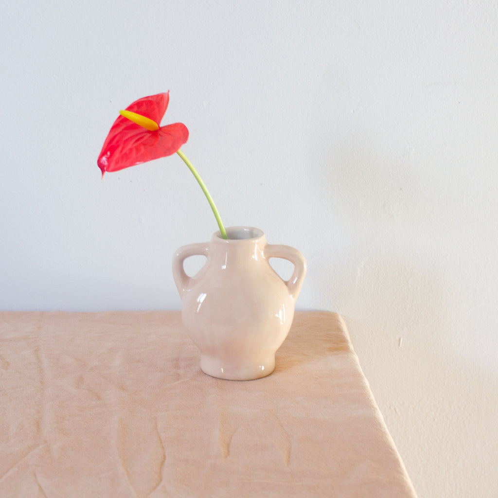 Bud Vase in Blush | Ceramic Pink Vase | Petite Bud Vase | Erika Christine Ceramics | Golden Rule Gallery | Excelsior, MN