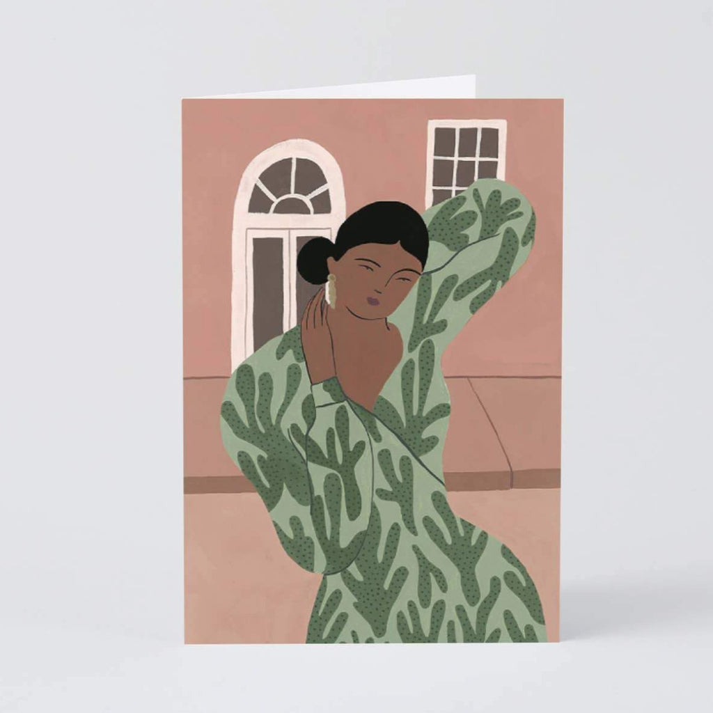 Pose Art Card | Female Portrait Art Card | Art Greeting Cards | Golden Rule Gallery | Excelsior, MN | Wrap Cards