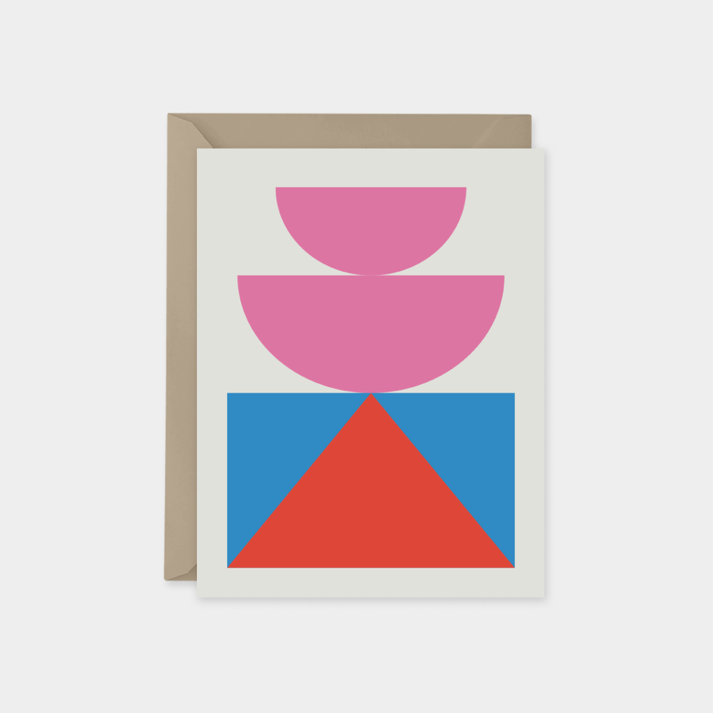 Pink & Blue Geo Card | The Design Craft | Golden Rule Gallery | Excelsior, MN