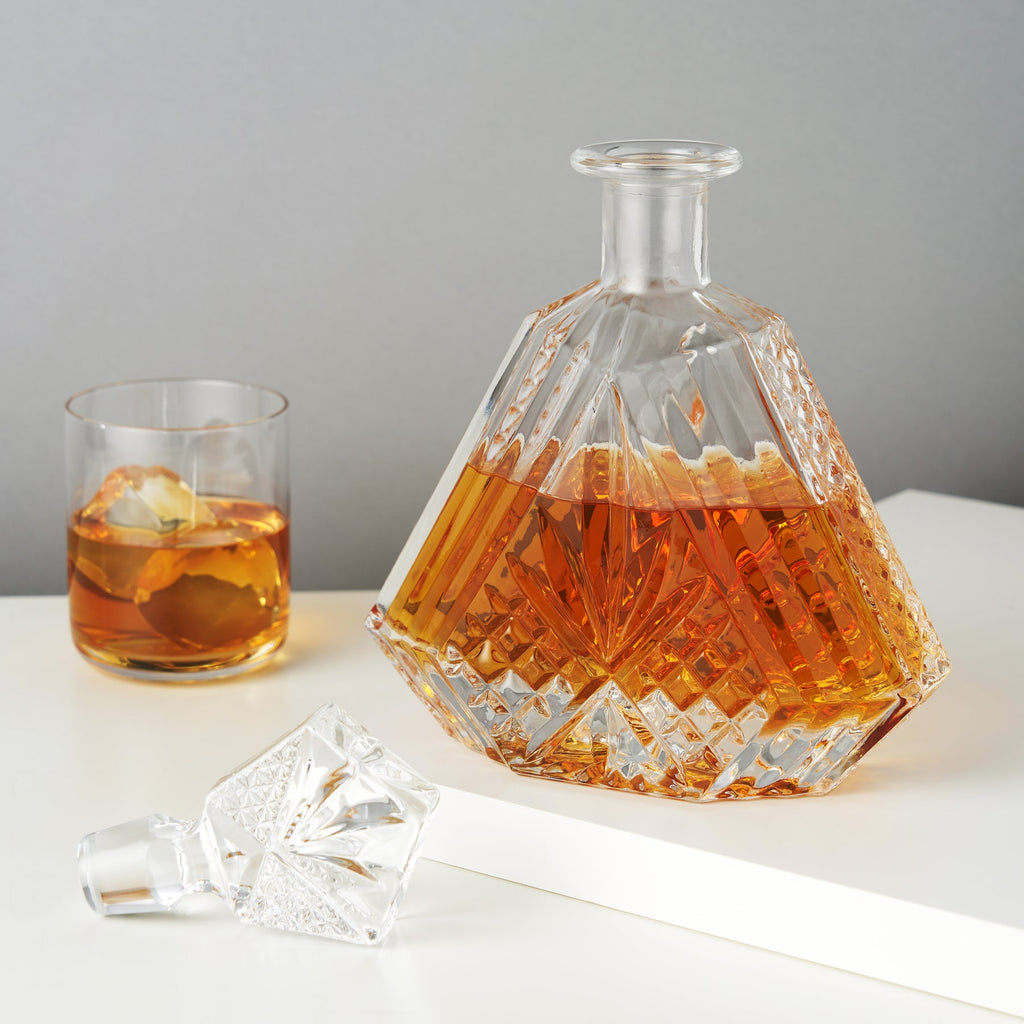  Irish Cut Whiskey Crystal Decanter by Viski at Golden Rule Gallery in Excelsior, MN
