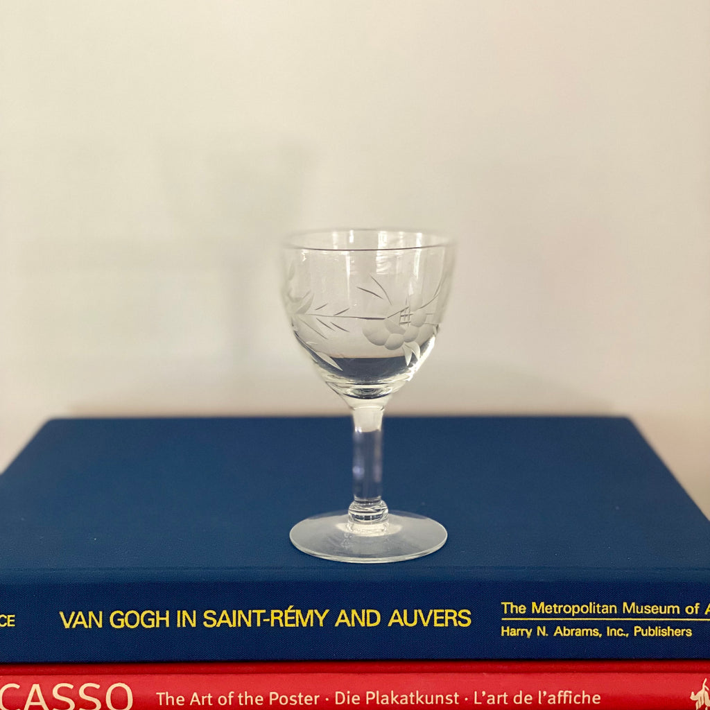 Vintage Single Cordial Glassware | Vintage Cordial Glasses | Bar Glasses | Kitchen Glassware | Golden Rule Gallery | Excelsior, MN
