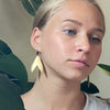 Brass Fishtail Hoop Earrings | Protextor Parrish Jewelry | Golden Rule Gallery | Excelsior, MN