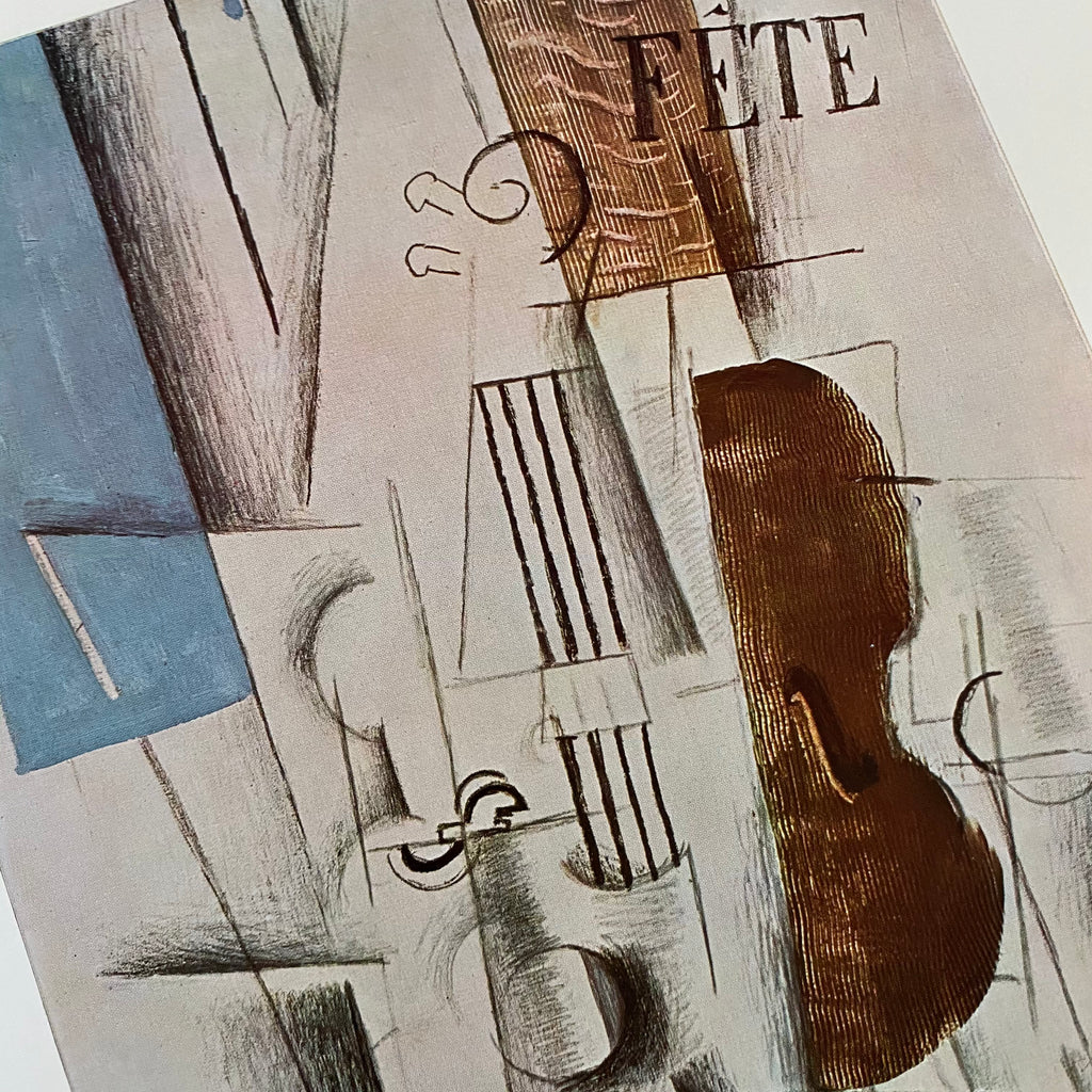 cubism braque violin