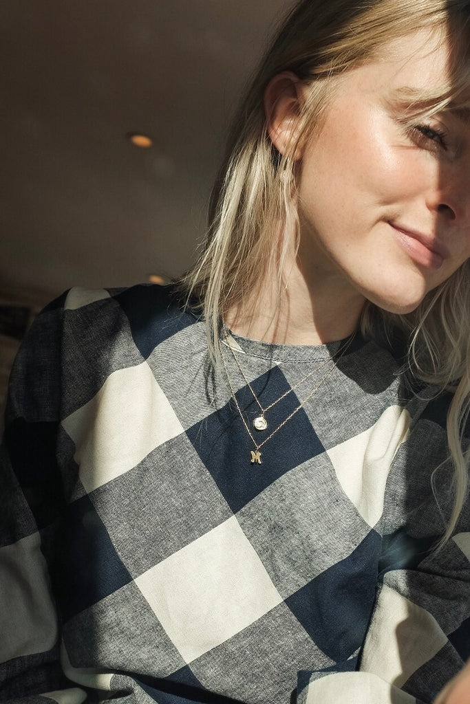 Blue Checkered Top | Winsome Goods | Golden Rule Gallery | Excelsior, MN | Ethically Made Apparel | Tops