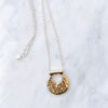 Gold Abstract Canyon Necklace by Odette New York 