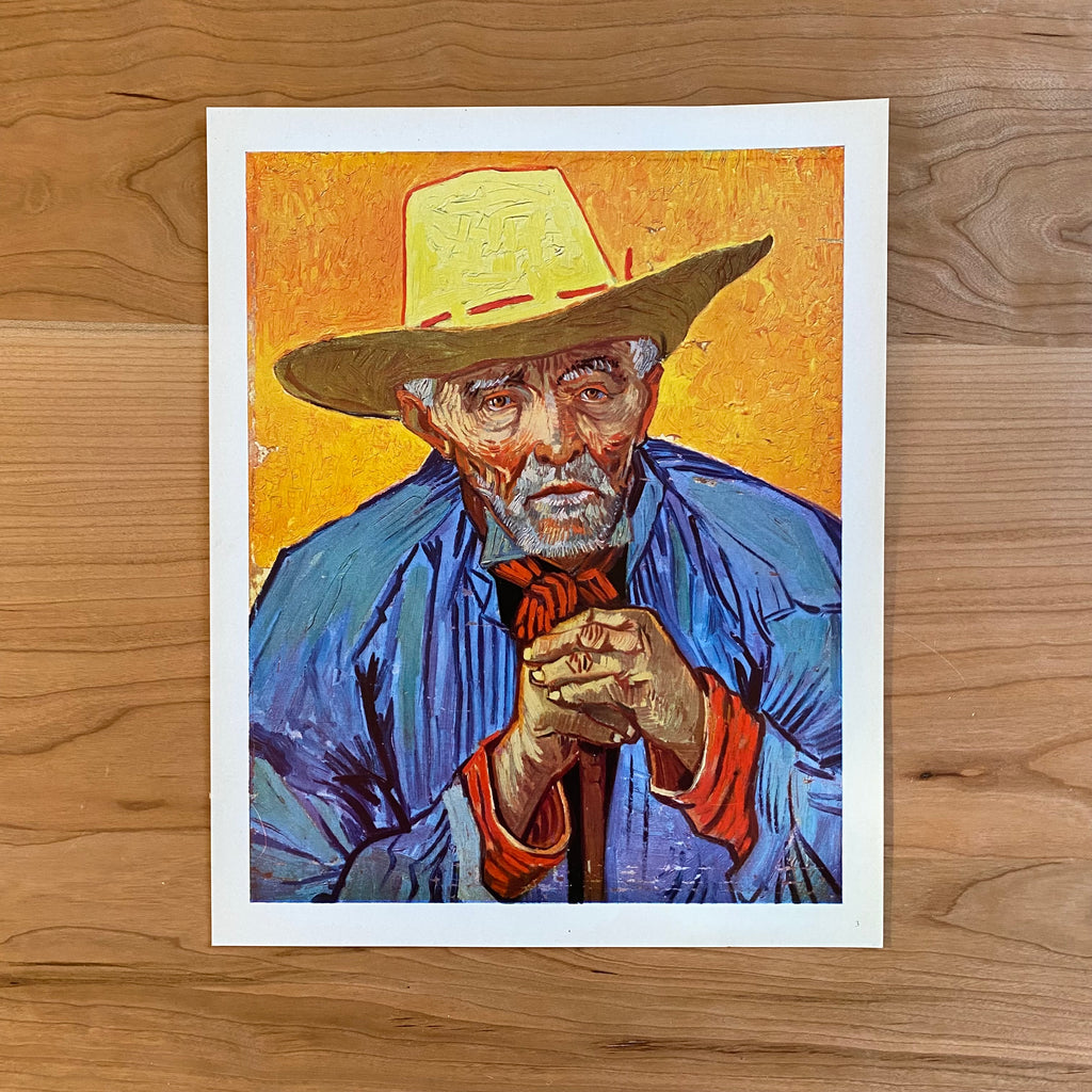 Vintage 1950's Van Gogh "Portrait of an Old Provençal Peasant" Colorplate | Vintage Van Gogh Art Print | Portrait | Golden Rule Gallery | Excelsior, MN
