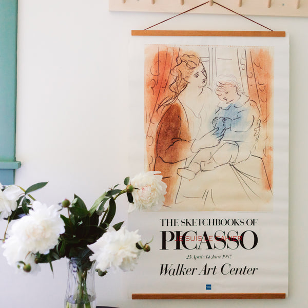Vintage Exhibition Poster | Pablo Picasso | Mother and Child | Walker Art Center | Golden Rule Gallery | Minneapolis