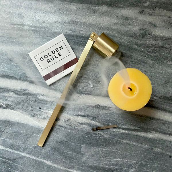 Brushed Gold Minimal Candle Snuffer
