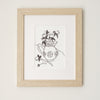 Blue Pitcher and Flowers Art Print by Local MPLS Artist Anna Lisabeth for Golden Rule Gallery