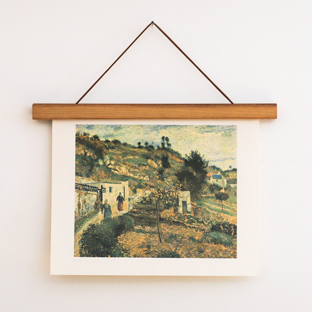 Vintage Pissarro "The Hills at Auvers in Spring" Landscape Art Print | Vintage Pissarro Landscape Art Print | Vintage Prints | Golden Rule Gallery | Excelsior, MN | Prints