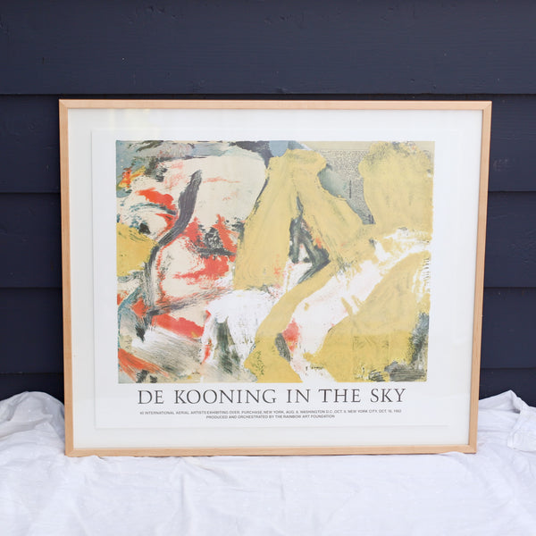 Willem de Kooning Vintage 80s Exhibition Poster | Golden Rule