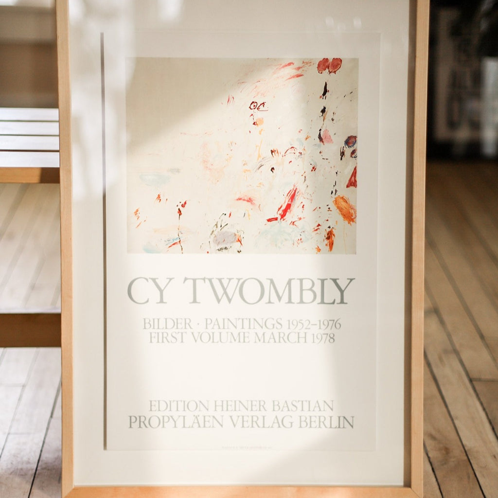 Cy Twombly Vintage Original Exhibition Poster for Sale