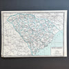 South Carolina Vintage Map for Framing | Authentic Southern Americana Decor | 1940 Census | Golden Rule Gallery