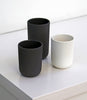Latte Cup in Dark Grey | Archive Studio | Modern Clayware | Ribbed Texture | Golden Rule Gallery | Excelsior, MN